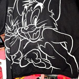 Black Tom&Jerry t shirt 👕